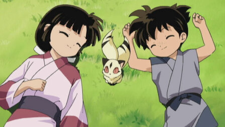 Ve Kohaku, Sango y Kirara: El jardín secreto de las flores. Episodio 25 de la temporada 6.