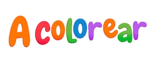 Logotipo del título «A colorear»